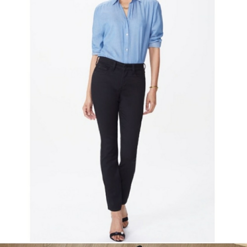 NYDJ Alina Legging Jeans Black 12P
